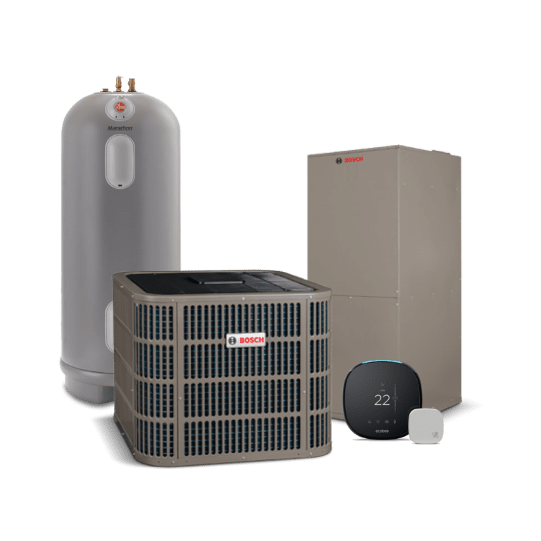 BOSCH IDS 2.0 Central Heat Pump 20 SEER With Electric Air Handler and